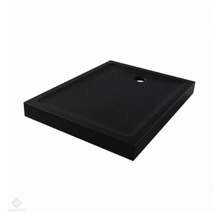 New Trendy Mild Stone brodzik akrylowy czarny 100x80x11,5