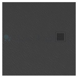 New Trendy Mori brodzik konglomeratowy szary 90x90x3