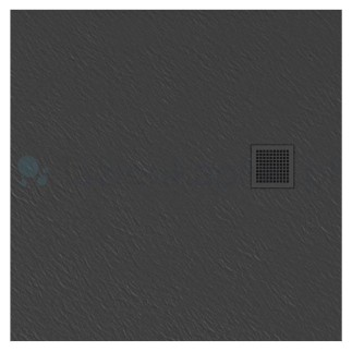New Trendy Mori brodzik konglomeratowy szary 90x90x3