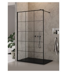 New Trendy Modus ścianka prysznicowa black szprosy 90x200