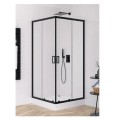 New Trendy Suvia kabina kwadratowa black z brodzikiem Maro 90x90x201