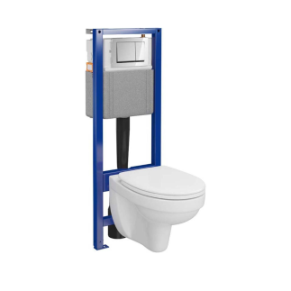 Cersanit Cersania zestaw podtynkowy System 40 z miską wisząca , deską i przyciskiem