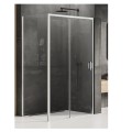 New Trendy Prime kabina prostokątna lewa chrom 100x80