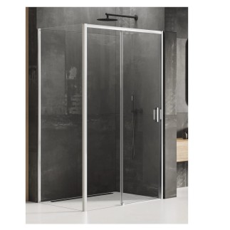 New Trendy Prime kabina prostokątna lewa chrom 100x80