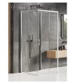 New Trendy Prime kabina prostokątna przyścienna lewa chrom 100x90x200