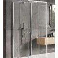 New Trendy Prime kabina prostokątna przyścienna lewa chrom 120x90x200