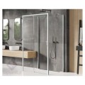 New Trendy Prime kabina prostokątna przyścienna lewa chrom 120x90x200