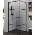 New Trendy Superia kabina kwadratowa 900x900x1950 mm czarna