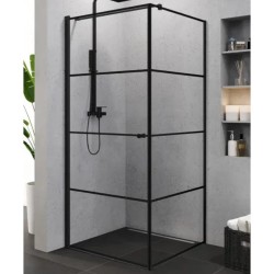 New Trendy Superia kabina kwadratowa 900x900x1950 mm czarna