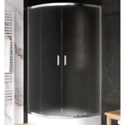 New Trendy Suvia kabina półokrągła R-55 800x800x2010mm chrom z brodzikiem Maro biały