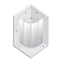 New Trendy Prime kabina półokrągła R55 white 90x90x200
