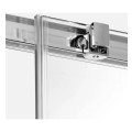 New Trendy Prime kabina przyścienna lewa chrom 100x80