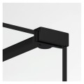 New Trendy New Modus ścianka prysznicowa walk-in black szprosy 90x200