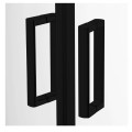New Trendy Suvia kabina półokrągła black r55 z brodzikiem Maro 90x90x201
