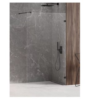 New Trendy Avexa ścianka prysznicowa walk-in black 90x200