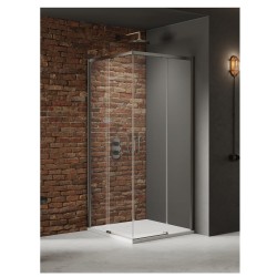 New Trendy Prime kabina kwadratowa gunmetal brushed 90x90x200