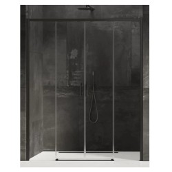 New Trendy Prime drzwi wnękowe podwójne przesuwne black 160x200