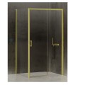 New Trendy Prime kabina prostokątna light gold prawa 120x80