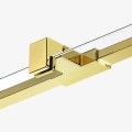New Trendy Avexa kabina prostokątna 900x800x2000 mm gold brushed