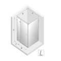 New Trendy Avexa kabina prostokątna lewa gold 100x80x200