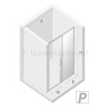 New Trendy Prime drzwi wnękowe light gold prawe 110x200