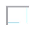 New Trendy Modus kabina walk-in U 1600x900x2000 mm chrom