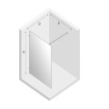 New Trendy Avexa ścianka prysznicowa walk-in black 120x200