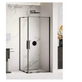 New Trendy Smart kabina przesuwna black 2d 80x100x200