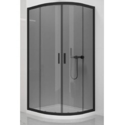 New Trendy New Varia kabina półokrągła black 90x90x190