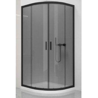 New Trendy New Varia kabina półokrągła black 90x90x190