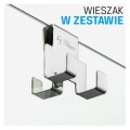 New Trendy Modus ścianka prysznicowa walk-in black 110/200
