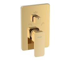 Valvex Loft Gold bateria podtynkowa z przełącznikiem ceramicznym 3-funkcyjnym