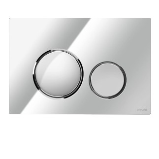 Cersanit przycisk Luna chrom błyszczący