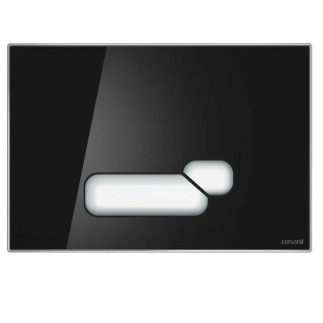 Cersanit przycisk actis szkło czarne S97-018