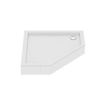 New Trendy Brodzik Azura 5-kątny 90x90x15 na stelażu