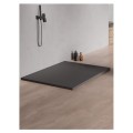 New Trendy Brodzik Konglomeratowy Prostokątny Antracyt 100X90X3,5