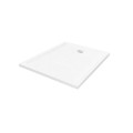 New Trendy Brodzik Prostokątny Mild Stone Biały 110X80X4,5cm