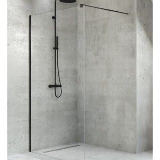 New Trendy Kabina Velio Black Walk-In 100X200cm
