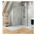 New Trendy Kabina Velio Black Walk-in 90x200cm