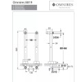 Omnires uniwersalne nogi do baterii cza
