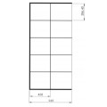 New Trendy New Modus ścianka walk-in 1000x2000 mm black