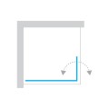 New Trendy New Soleo kabina walk-in 900x1950 mm  chrom