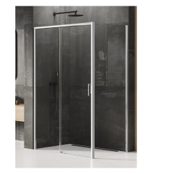 New Trendy Prime kabina prostokątna przesuwna chrom 100x80x200
