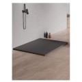 New Trendy Brodzik Konglomeratowy prostokatny antracyt 120x90x3cm