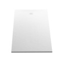 New Trendy Brodzik Mor Konglomeratowy Prostokątny Biały 120X90X3cm