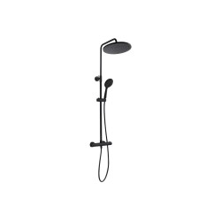 Kuchinox Boro Kalumna natryskowa z baterią termostatyczną czarną dł 758-1150mm