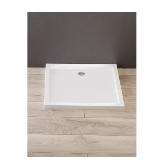 New Trendy Brodzik Akrylowy Prostokątny Cantare Pozadzka 90X90X6cm