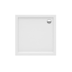 New Trendy Brodzik AkrylowyColumbus kwadratowy na stelażu  80X80X14cm