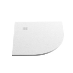 New Trendy Brodzik Mori Konglomeratowy półokrągły posadzkowy 90X90X3cm