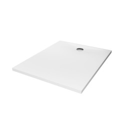New Trendy Brodzik Nex Konglomeratowy Biały 110X90X3,5cm